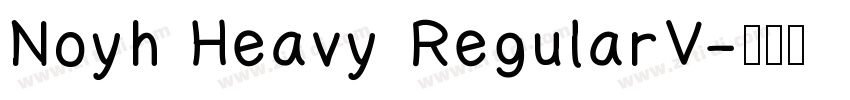 Noyh Heavy RegularV字体转换